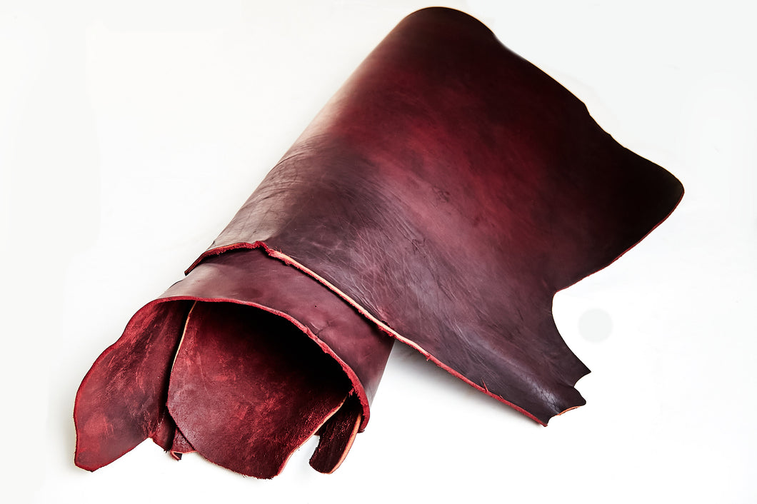 Burgundy Latigo Leather